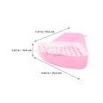thumbnail image 2 of Luxshiny 3Pcs Small Animal Litter Pan Rabbit Triangle Potty Trainer Reusable Space Saving Indoor Pet Use 10.0x7.5x3.9in, 2 of 8