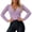 Purple, variant on Blouses for Women Flare Long Sleeve Stretchy Tunic Lace V Neck Fitness Casual Shirts Solid Color Womens Trendy