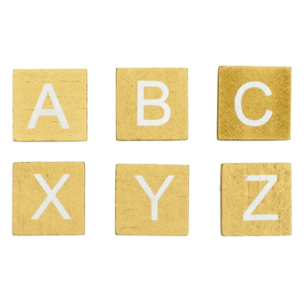 Stiles 100 Pieces Letter Tiles, Wood Letters for Board Games