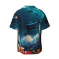 thumbnail image 4 of Goofa Fantasy Underwater Adventure Printed Men's Casual Short-sleeved Shirt,Lightweight Breathable Button-down,Summer Casual men's top,Versatile Fashion shirt-XX-Large, 4 of 7