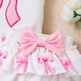 thumbnail image 6 of NIEWTR Newborn Infant Baby Girl Clothes Romper Shorts Set Floral Summer Outfits Cute Baby Girl Clothing 0-18 Months 3pcs Short Set（Z4-White,6-9 Months), 6 of 8