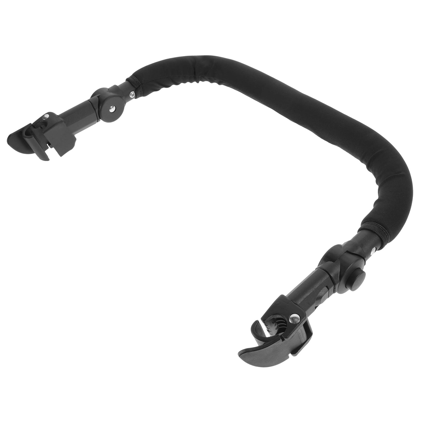 OUNONA Universal Stroller Handlebar Arm Bar Black Sponge Plastic Adjustable Safety Enhancement 1Pack