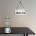 thumbnail image 4 of 5 stars Sleep On It. This Bed Is A Wise Philosopher 5x10 Hanging Plus Wall or Door Sign | Home Decor Farmhouse, 4 of 7