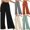 Black, variant on Jacenvly women's pants Extra Long High Waisted Pocket Plain Trousers for Women Fashion Summer Casual Loose Solid Trousers Wide Leg Pants