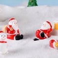 thumbnail image 5 of Nuevo muñeco de nieve navideño con diseño de anciano, micropaisaje, escena de nieve, caja de tren, calcetines navideños, pequeño regalo, campana, decoración de resina, 5 of 5