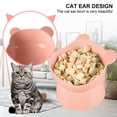 thumbnail image 5 of Cuencos elevados de cerámica para gatos, cuenco elevado para comida y agua para gatos, cuenco inclinado para proteger la columna vertebral, 5 of 5