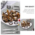 thumbnail image 4 of BESTONZON 2Pcs Escargot Plate Stainless Steel Snail Plate Conch Baking Tray Kitchen Gadget, 4 of 5