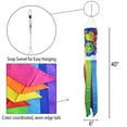 thumbnail image 2 of In the Breeze 5214 — Peace, Love & Happiness 40-inch Windsock — Fun, Novelty '60s Inspired Hanging Garden Décor, 2 of 7