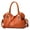 Brown, variant on Women's Soft PU Handbag - Stylish Crossbody Purse with Zipper Pocket, Pink