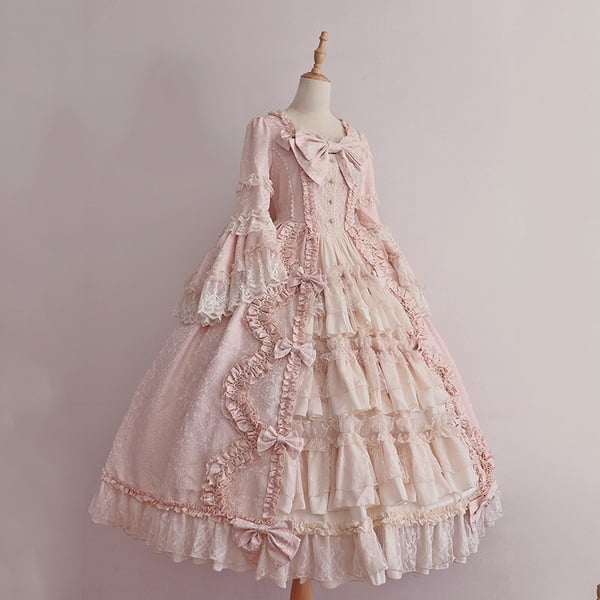 ruffle dress long