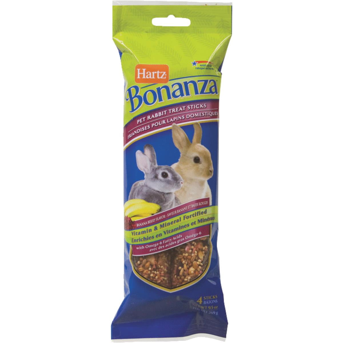 Hartz Bonanza Pet Rabbit Treat Sticks Banana Berry 2 CT