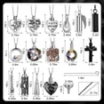 thumbnail image 3 of Set de joyas Ecation, 15 unidades, collar de fresno de acero inoxidable, 3 of 7