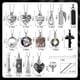 thumbnail image 3 of Set de joyas Ecation, 15 unidades, collar de fresno de acero inoxidable, 3 of 7