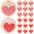 thumbnail image 2 of 50pcs DIY Beads Heart Pattern Jewelry Making Material Valentine's Day DIY Beads, 2 of 8