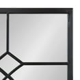 thumbnail image 4 of Kate and Laurel Bakersfield Farmhouse Wall Mirror, 13 x 30, Black, Traditional Metal Framed Mirror for Wall, 4 of 8