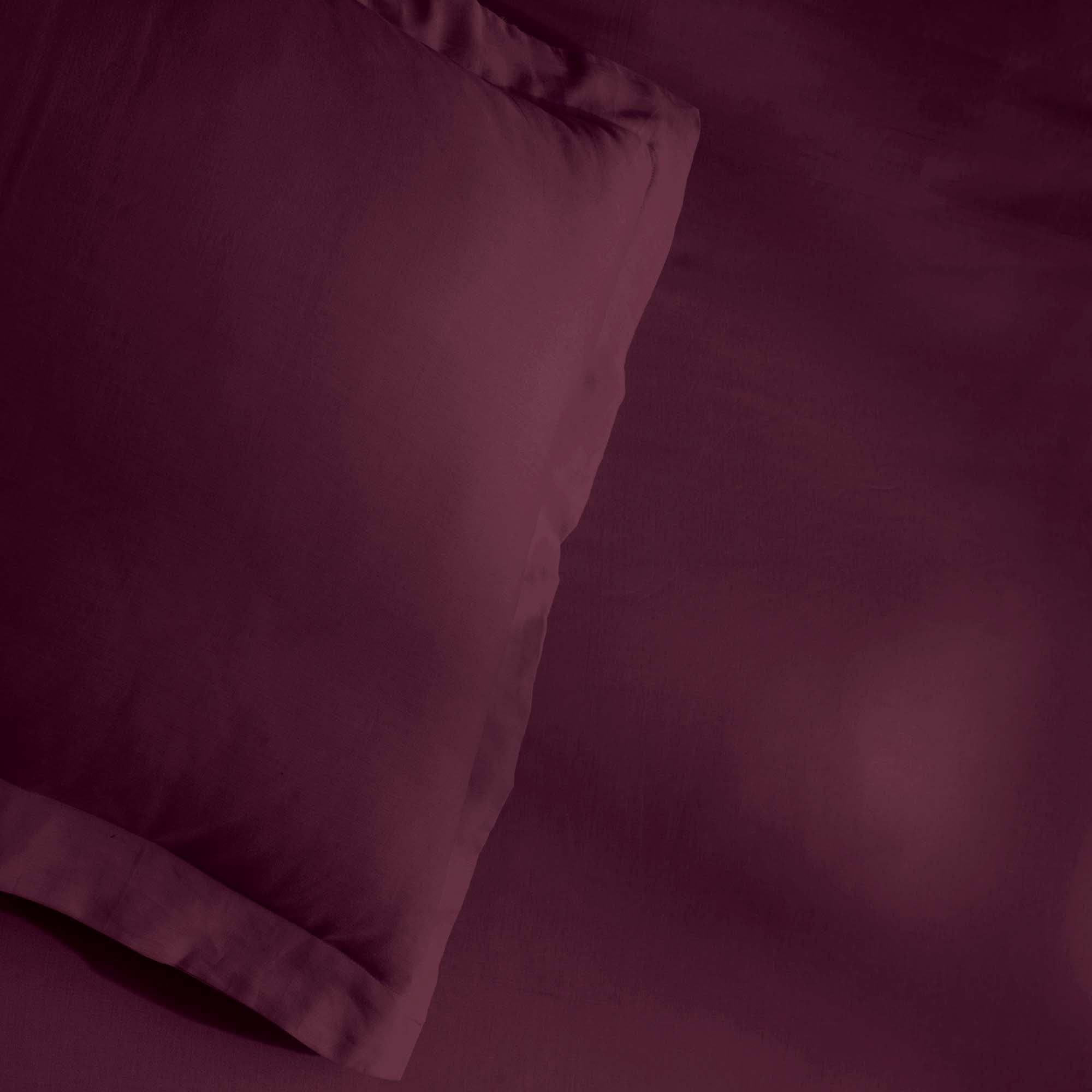 Superior Egyptian Cotton 400 Thread Count Duvet Cover Set, King/California King, Plum