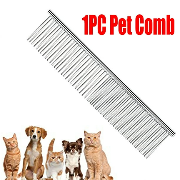 1Piece Dog Combs, Cat Combs, Stainless Steel Combs, Wide Tooth Combs
