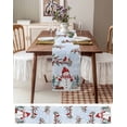 thumbnail image 6 of Table Runners 48 Inches Long Dress Scarves, Blue Snowman Christmas Farmhouse Kitchen/Dining Table Runner, Short Coffee Tablerunners, Xmas Tree Branch Birds 13x48 Inch, 6 of 7