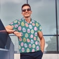 thumbnail image 4 of Saiise Colorful Easter eggs Print Mens Golf Shirt Moisture Wicking Quick-Dry Print Performance Polo Shirts for Men-Medium, 4 of 6