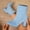 Blue, variant on Lepsheexh Shoes for Women Autumn Winter Round Toe Chunky High Heel Fashionable Casual Short Tube Ankle Boots Versatile Daily Footwear
