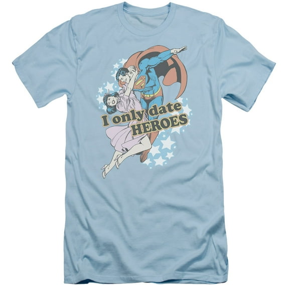 DC Comics Fickle S/S Adult 30/1 T-Shirt Light Blue