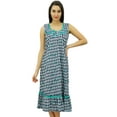 thumbnail image 1 of Bimba Robe de Nuit Mi-Mollet en Coton Sans Manches pour Allaitement, 1 of 9
