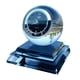 thumbnail image 3 of Asiento de perfume de cristal para coche con reloj | Ambientador recargable de 10 ml | Elegante diseño decorativo de cristal | Base estable | Azul Multicolor | 8x8x9cm | Fácil instalación, 3 of 9