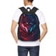 thumbnail image 4 of Balery Cool Wolf Head Mochila para hombre y mujer - Tela Oxford 600D resistente - Gran capacidad, resistente al agua, ideal para la escuela, viajes y senderismo, 4 of 6