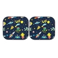 thumbnail image 7 of Naloa Funny Spaceships 2 Piece Foldable Car Sun Shades, Car Windshield Sunshade, Front Window Sunshade for Car, Truck, SUV - Medium, 7 of 7