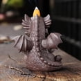 thumbnail image 4 of 1pc Purple Clay Dragon Backflow Incense Burner, Waterfall Home Decor (Without Incense), 4 of 7