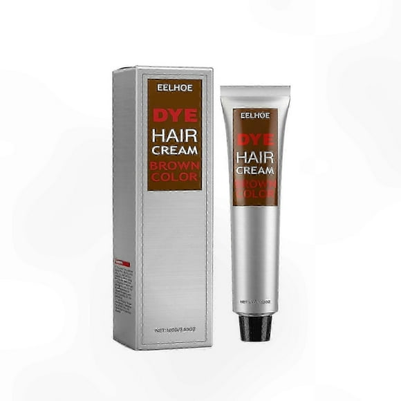 Natural Silver Gray Hair Dye Cream, Versatile Fashion Color for All Hair Types
