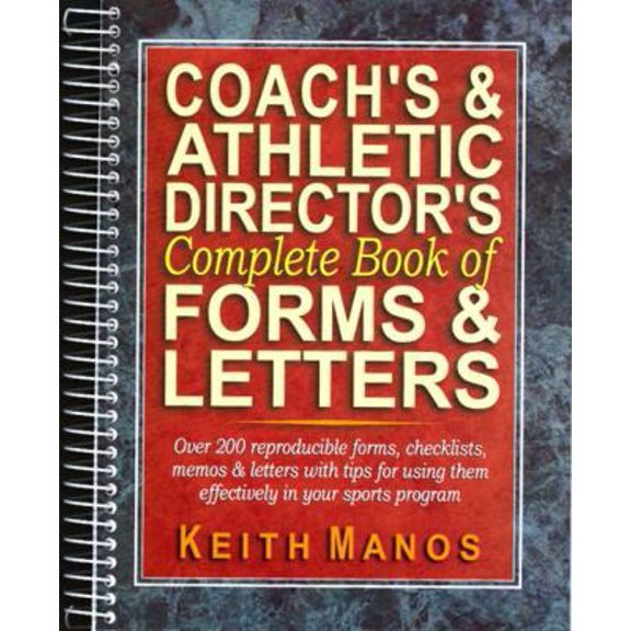 Pre-Owned Coach's and Athletic Director's Complete Book of Forms and Letters (Unknown) 0130869953 9780130869951