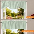thumbnail image 5 of Sage Green Thin Lines Tie Up Valance Curtains for Windows, Kitchen Curtains Window Treatments, Modern Striped Minimalist Short Window Shades Valances for Bedroom Bathroom Cafe 42"x12", 5 of 8
