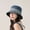 QM Dot Diamond Fisherman Hat - Dark Blue, variant on Water Diamond Fisherman Hat For Women Spring/Summer Big Eaves Covering Face And Sunscreen Hat Versatile Gradient Color Washed Cowboy Bowl Hat For Small Face