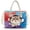 3D Cat, variant on Leopard Print Print PVC Tote Bag for Women Clear Lightweight Shoulder Handbag with Zipper Closure Shopper Weekender for Daily Commute and Summer Vacation