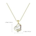 thumbnail image 5 of WWG Pendant Necklace for Women Mother's Inlaid Pendant Heart Shaped Two-tone Necklace Fashion Jewelr for Valentine's Day Mother's Day Christmas Birthday Gifts up to 65% off, 5 of 5