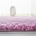thumbnail image 5 of SAFAVIEH August Carlene Solid Plush Shag Area Rug, Pink, 5' x 5' Square, 5 of 8