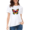 thumbnail image 1 of Playera Blanca Camiseta Estampada Mariposa Butterfly, 1 of 4
