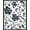 Blue, Pattern 1, variant on ODIKA 4'x6' Machine Washable Non-Slip Area Rug, Elegant Floral Design with Intricate Black and High Traffic Rug, Blue, 91176