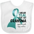 thumbnail image 3 of Inktastic I Wear Teal for My Grandma Boys or Girls Baby Bib, 3 of 4