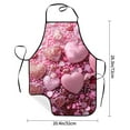 thumbnail image 2 of Pofeuu Pink Glitter Heart Candy Print Aprons with Pockets, Cute Aprons for Kitchen, Cooking, Server, Barber, Chef Apron, 2 of 7