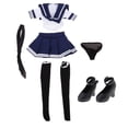 thumbnail image 1 of 1/6 Trajes De Para Niña + Zapatos De Cinturón De Tobillo De Tacón Alto Para De Acción De 12 '' Baoblaze 1/6 Ropa de figura de acción, 1 of 8