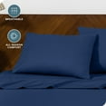 thumbnail image 6 of Bare Home Pillowcase Set - Envelope Closure - Premium 1800 Collection - Double Brushed - Ultra Soft - King Size 20x40, Dark Blue, 2 Count, 6 of 8