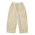 thumbnail image 2 of JTieaclothes Kids Baby Girl Minimalist Striped Pants Daily Elastic Waist Pants,Boys Pants Sizes 0-3 Months, 2 of 6