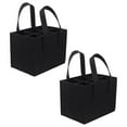 thumbnail image 1 of WEUVEB 2Ud Bolsa De Vino En Fieltro Negro Con Acabado De Alta Calidad Para Guardar, 1 of 8