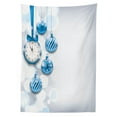 thumbnail image 3 of Ambesonne Christmas Tablecloth Rectangular Table Cover, New Year Countdown, 60"x84", Blue, 3 of 4