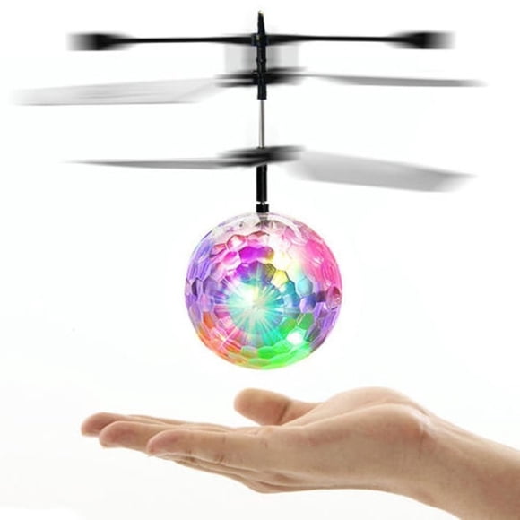 Helicóptero eléctrico luminoso con bola voladora para niños, luz LED para destellear colorida, Sensor infrarrojo, juguete para regalo YUNYI BRAND Deportes