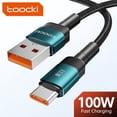 thumbnail image 2 of Cable USB tipo C de Toocki, cable de carga rápida USB C para iPhone 15, 14, 13, 12, 11, Huawei P40, P30, Realme, Oppo, Oneplus, 1 m, 2 m, 2 of 5