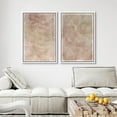 thumbnail image 4 of IDEA4WALL Framed Canvas Print Wall Art Set Tea Stains Geometric Paint Stroke Modern Art Abstract Wall Decoration Bohemian Minimal Artwork for Living Room, Bedroom, Office - 16"x24"x2 White, 4 of 5