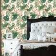 thumbnail image 2 of Peel and Stick Wallpaper Tropical Floral Hibiscus Palm Leaves Wall Mural 23.6in x 9.8ft Self Adhesive Removable Wall Paper Renter Friendly Wallpaper for Nursery Bedroom Cabinets, 2 of 8